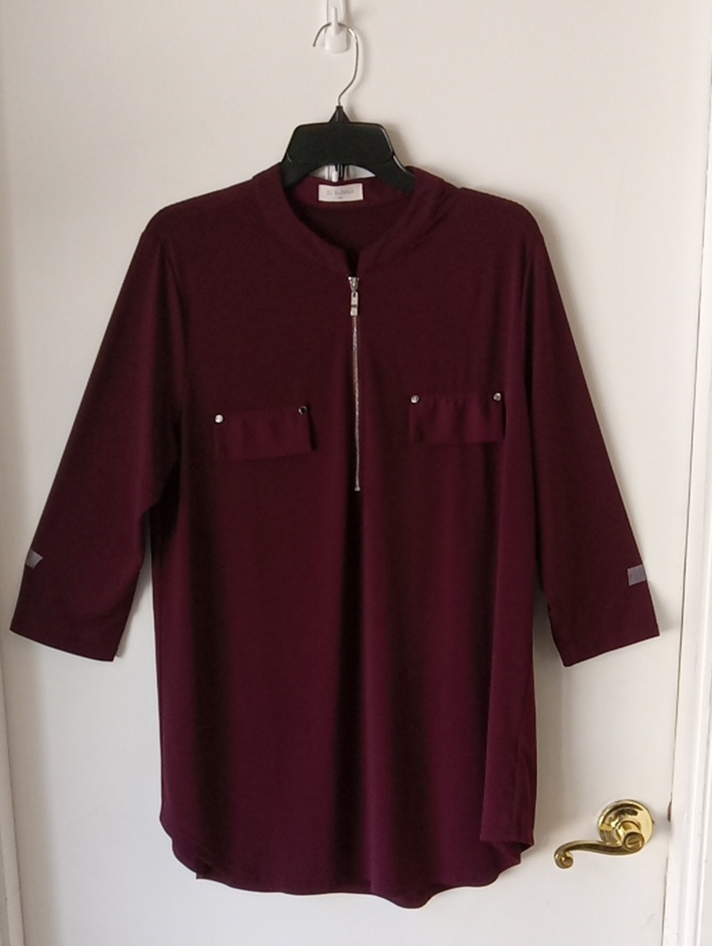 Bulotus Burgundy Tunic Top